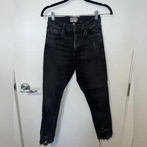 Agolde Sophie Mid Rise Skinny Crop in Temple